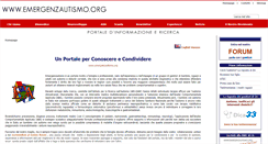 Desktop Screenshot of emergenzautismo.org