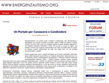 Tablet Screenshot of emergenzautismo.org